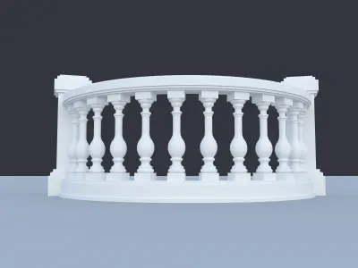 classic balustrad 3D model