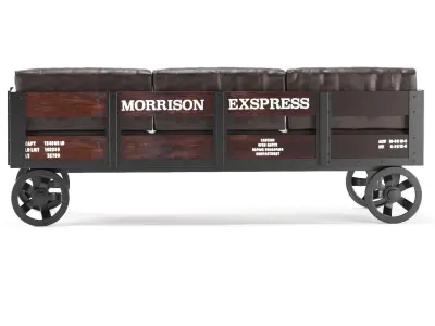 Sofa Industrial Revolution dark 3D model