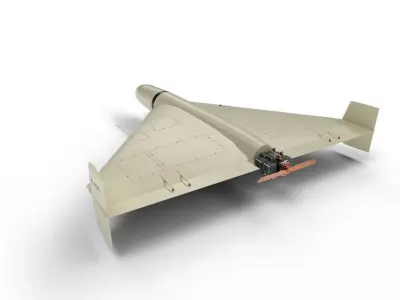 shahed-136 kamikaze drone low-poly Low-poly 3D model