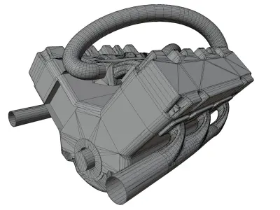 Car Engine 3D model purchase