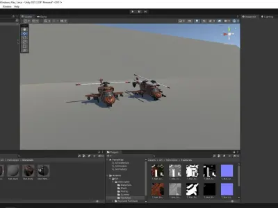 helicopter Low-poly 3D model Low-poly