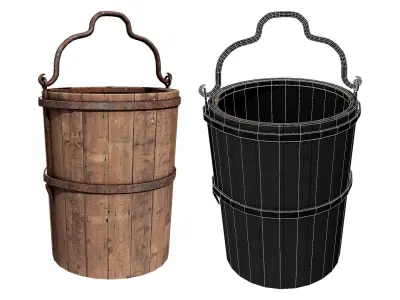 Medieval Collection 3D Model set of wooden 3D Model Pack