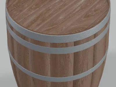 Heavy Toasted Firkin Barrel 3D model