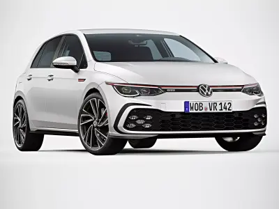 2021 Volkswagen Golf GTI 3D model