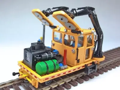 N Scale Brush Cutter MOW 3D print model