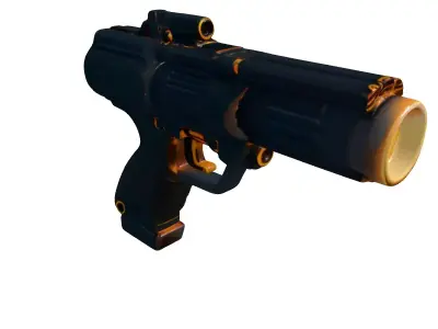Futuristic Gravity Gun 3D Model 3D model