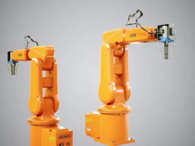 Industrial Robot 120 Low-poly 3D model