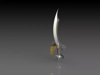 Arm broadsword 3D model