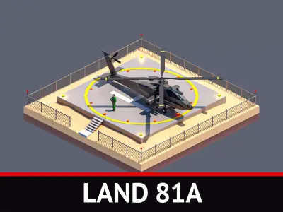 land 81A Low-poly 3D model