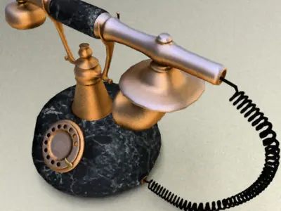 Retro Telephone Free 3D model