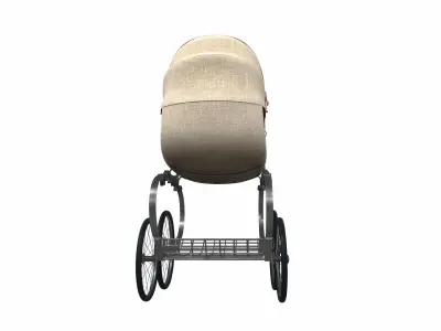 Baby stroller 02 3D model