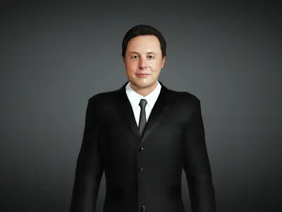 Elon Musk- Realistic Character 3D model 3D model