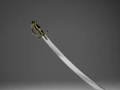 Ancient Indian Sword 3d model 3D model