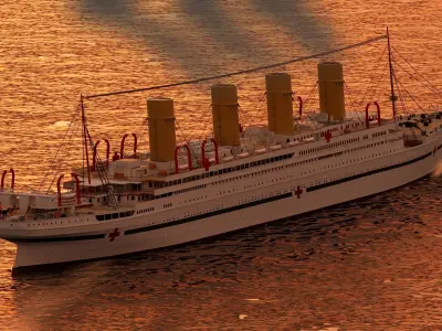  HMHS Britannic 3D model
