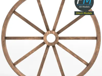 Cart wheel 3D model buy