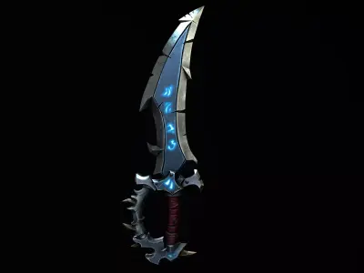Magical Stylized Sword 3D Model Low-poly 3D model