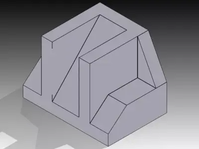 Brass Step Free 3D model