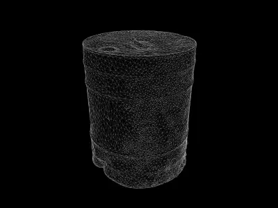 Anydrafts Barrel 01 Low-poly 3D model