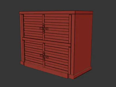 Antique dresser 3D model