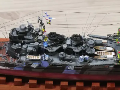 World of Warships 1-700 IJN Atargo Heavy Cruiser Warship Kit 3D print model