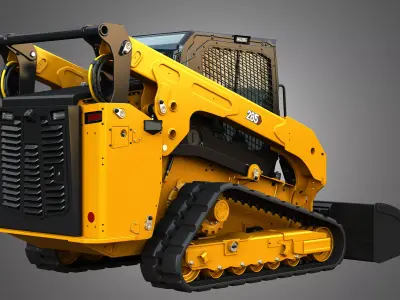 285 - 280 Compact Track - Skid Steer Loaders 2 in 1 3D Model Pack