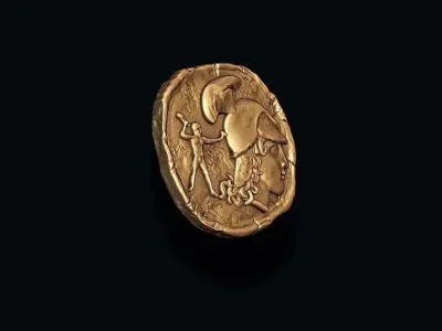 old coin v3 3D print model purchase