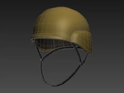 Combat Helmet Low-poly 3D model