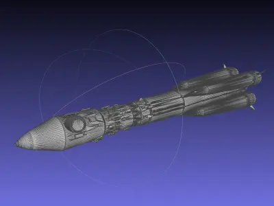 Vostok K Rocket Model 3D print model