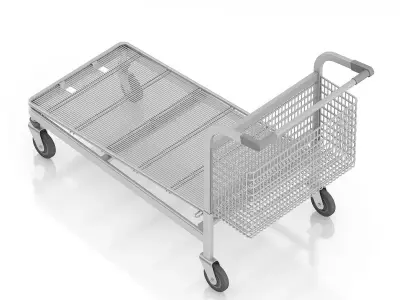 Large Shopping Cart 3D model