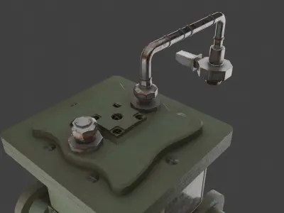 Gas Meter Low-poly 3D model purchase