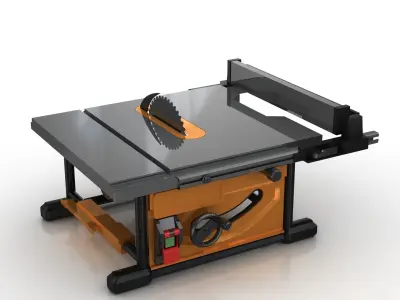Table saw Low-poly 3D model buy