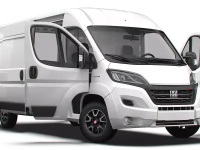 Fiat Ducato Van L3H2 HQ Interior 2023 3D model