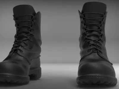 TACTICAL MILITARY BOOTS 3D print model