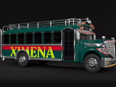 BUS CHICKENBUS- DIABLO ROJO-BURRAS-CHIVAS 3D print model