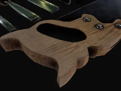 old carpentry tool Low-poly 3D model