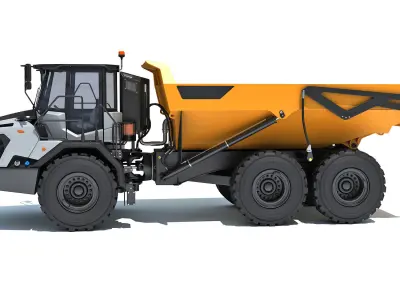 Articulated Mining Truck 3D model buy
