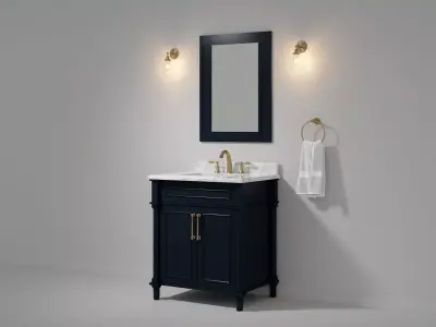 OVE Aberdeen 30 Midnight Blue 3D model