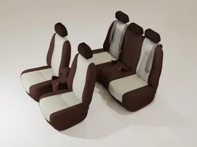 Car seats 3D model