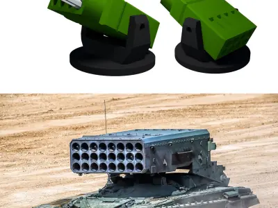 Military Missile Launcher Pen Pencil Holder Organizer 3D print model