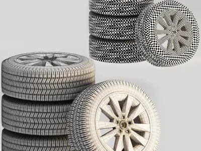 landcruiser  wheels 3D model