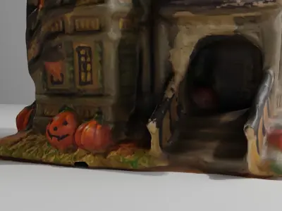 Halloween House 2 Low-poly 3D model
