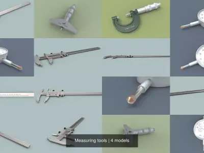 Measuring tools 3D Model Pack