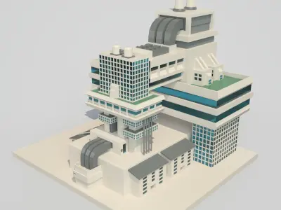 Future city 3D model