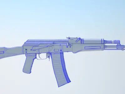 kalashnikov AK47Russian rifle 3D model