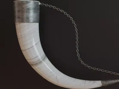 Drinking Horn Khantsi 3D model