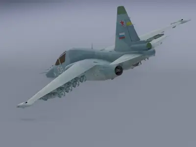 Su-25TM Frogfoot Low-poly 3D model