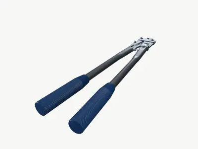 Aluminium Cutter Low-poly 3D model