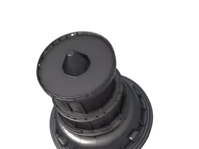 sci fi power generation plant - power generation 3D print model