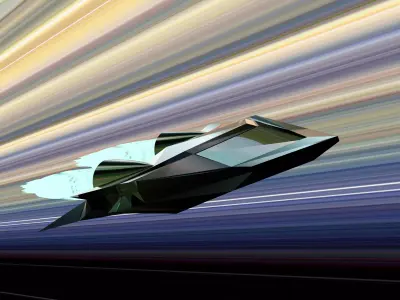 Sci-fi Spaceship 3D model
