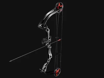 compound bow 3D model buy